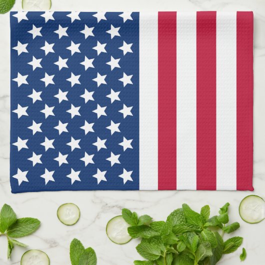 Linge De Cuisine Drapeau américain (Plié)