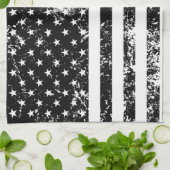 Linge De Cuisine Drapeau américain affligé par cru (Plié)