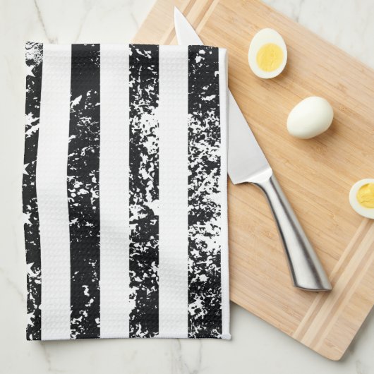 Linge De Cuisine Drapeau américain affligé par cru (Quart Plié)