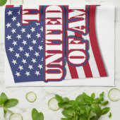 Linge De Cuisine Drapeau américain avec drapeau américain (Plié)