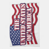 Linge De Cuisine Drapeau américain avec drapeau américain (Vertical)