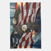 Linge De Cuisine Drapeau américain Bald Eagle (Vertical)