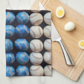 Linge De Cuisine Drapeau américain de baseball (Quart Plié)