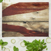 Linge De Cuisine Drapeau américain de fibre de bois americana (Plié)