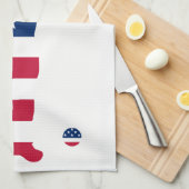 Linge De Cuisine Drapeau américain de golf (Quart Plié)