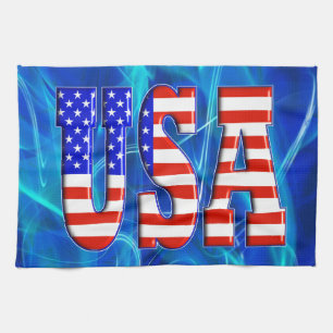 LINGE DE CUISINE DRAPEAU AMÉRICAIN DES ETATS-UNIS