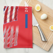 Linge De Cuisine Drapeau américain Donald Trump 2024 (Quart Plié)