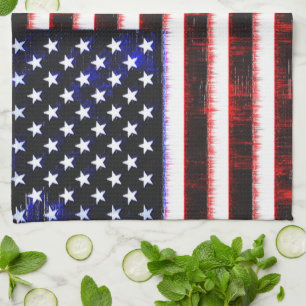 Linge De Cuisine Drapeau américain - Drapeau américain, cramponné