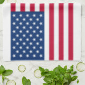 Linge De Cuisine Drapeau américain flou (Plié)
