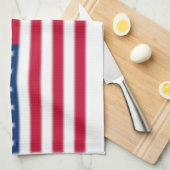Linge De Cuisine Drapeau américain flou (Quart Plié)
