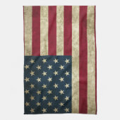 Linge De Cuisine Drapeau américain grunge (Vertical)
