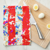 Linge De Cuisine Drapeau américain Grunge (Quart Plié)