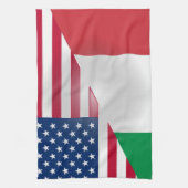Linge De Cuisine Drapeau américain italien 16" de tissu x 24" (Vertical)