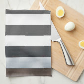 Linge De Cuisine Drapeau américain noir et blanc (Quart Plié)