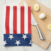Linge De Cuisine Drapeau américain patriotique étoiles et rayures (Quart Plié)