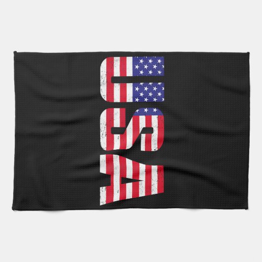 Linge De Cuisine Drapeau Américain Patriotique Pour Hommes Femmes E (Horizontal)