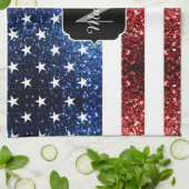 Linge De Cuisine Drapeau américain rouge bleu étincelles parties sc (Plié)