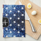 Linge De Cuisine Drapeau américain rouge bleu étincelles parties sc (Quart Plié)