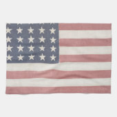 Linge De Cuisine Drapeau américain rustique Americana (Horizontal)