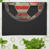 Linge De Cuisine Drapeau américain sur balle de football - Drapeau  (Plié)