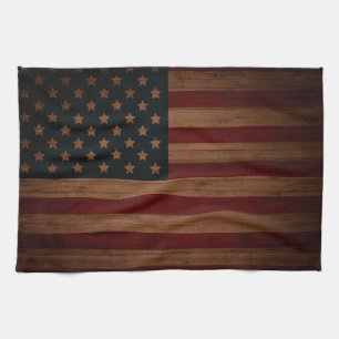 Linge De Cuisine Drapeau américain vintage