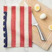 Linge De Cuisine Drapeau américain vintage 36 Étoiles (Quart Plié)