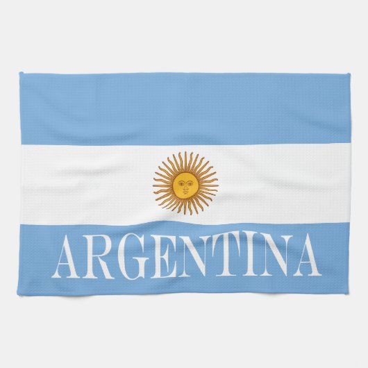 Linge De Cuisine Drapeau argentin Bandera De Argentina (Horizontal)