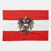 Linge De Cuisine Drapeau autrichien (Horizontal)
