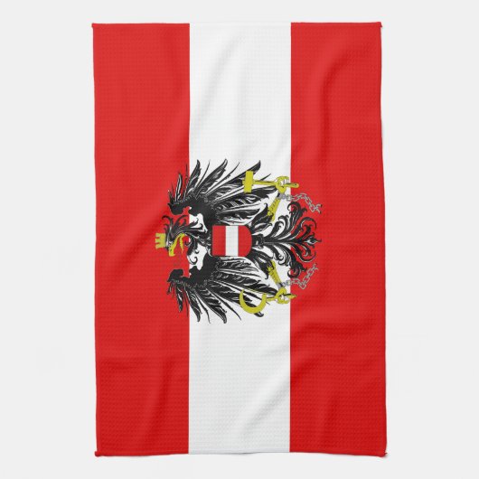 Linge De Cuisine Drapeau autrichien (Vertical)