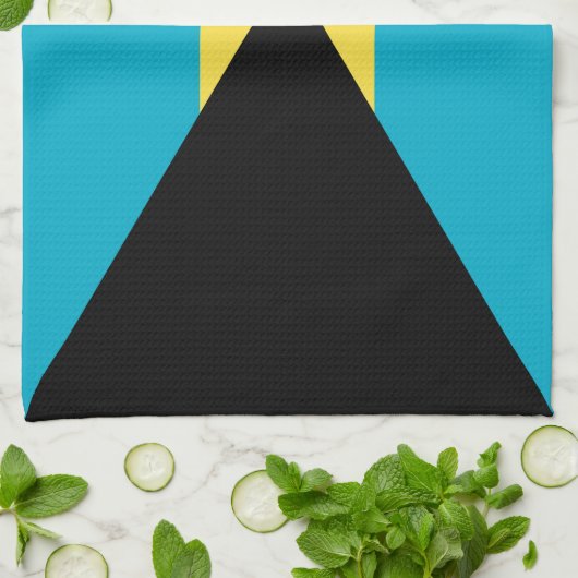 Linge De Cuisine Drapeau bahaméen (Plié)