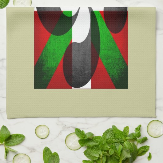 Linge De Cuisine Drapeau basque et croix (Plié)