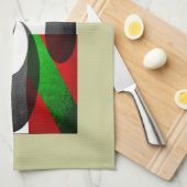 Linge De Cuisine Drapeau basque et croix (Quart Plié)
