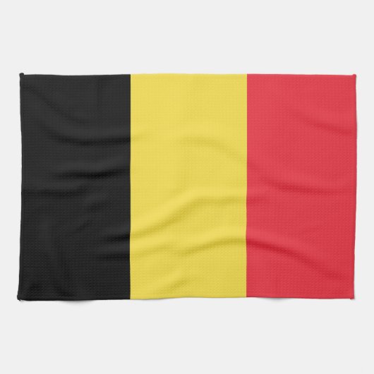 Linge De Cuisine Drapeau belge patriotique (Horizontal)
