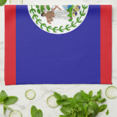 Linge De Cuisine Drapeau bélizien (Plié)
