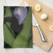 Linge De Cuisine Drapeau bleu Iris Fleur (Quart Plié)