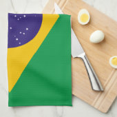 Linge De Cuisine Drapeau brésilien (Quart Plié)