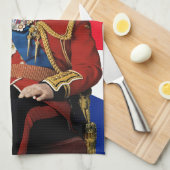 Linge De Cuisine Drapeau britannique King Charles III (Quart Plié)