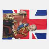 Linge De Cuisine Drapeau britannique King Charles III (Horizontal)