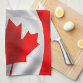 Linge De Cuisine Drapeau canadien (Quart Plié)