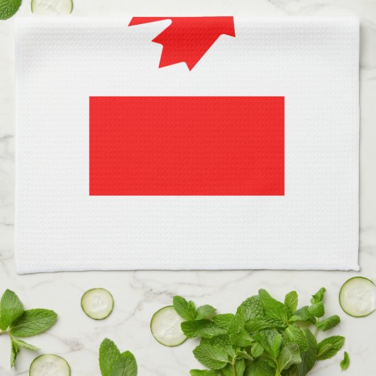 Linge De Cuisine Drapeau canadien (Plié)