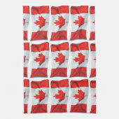 Linge De Cuisine Drapeau canadien Feuille d'érable Image patriotiqu (Vertical)
