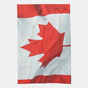 Linge De Cuisine Drapeau canadien Feuille d'érable Image patriotiqu