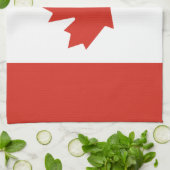Linge De Cuisine Drapeau canadien patriotique (Plié)