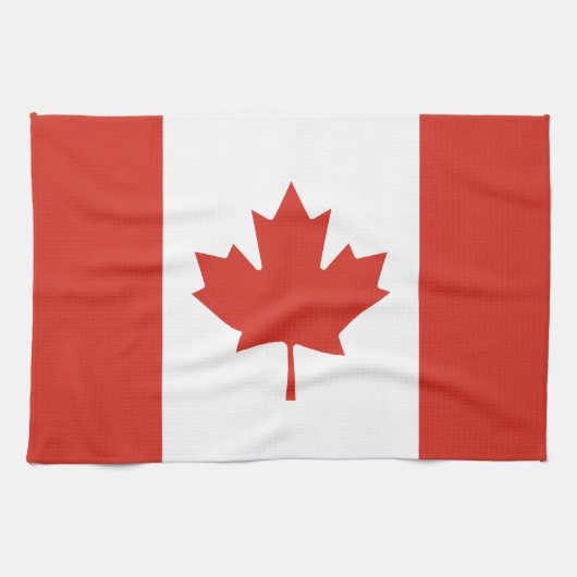 Linge De Cuisine Drapeau canadien patriotique (Horizontal)