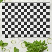 Linge De Cuisine Drapeau Checkered (Plié)