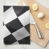Linge De Cuisine Drapeau Checkered 16" de tissu x 24" (Quart Plié)