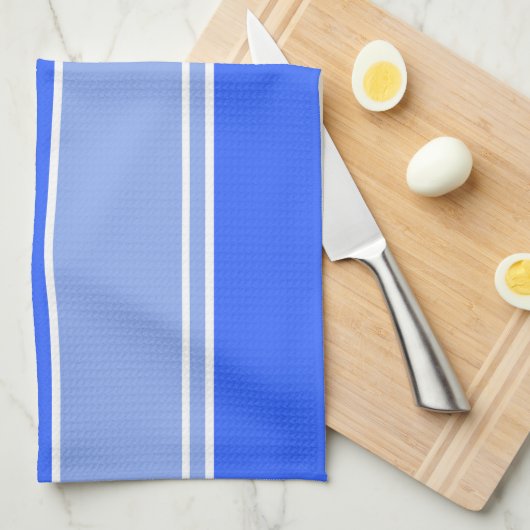 Linge De Cuisine Drapeau Checkered ; Bleu (Quart Plié)