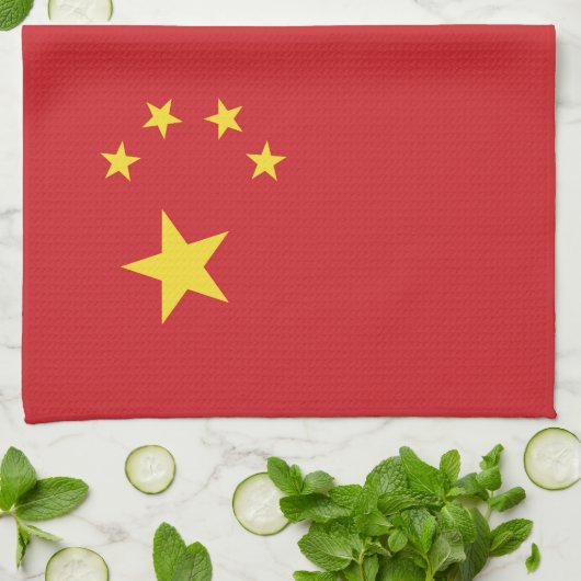 Linge De Cuisine Drapeau chinois (Plié)