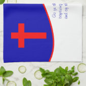 Linge De Cuisine Drapeau chrétien inspiré (Plié)