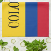 Linge De Cuisine Drapeau Colombie - Bandera De Colombia (Plié)